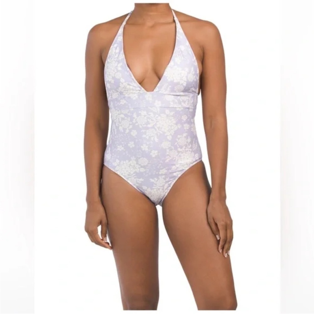 Summersalt Halter Plunge One Piece Swimsuit Size 10 NWOT